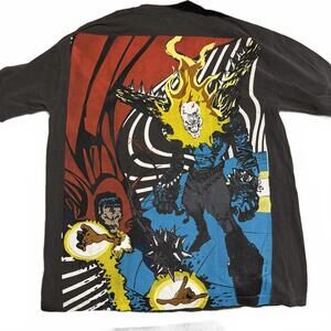 Vintage Rush Ghost Rider vs Doctor Strange AOP Shirt Size XL